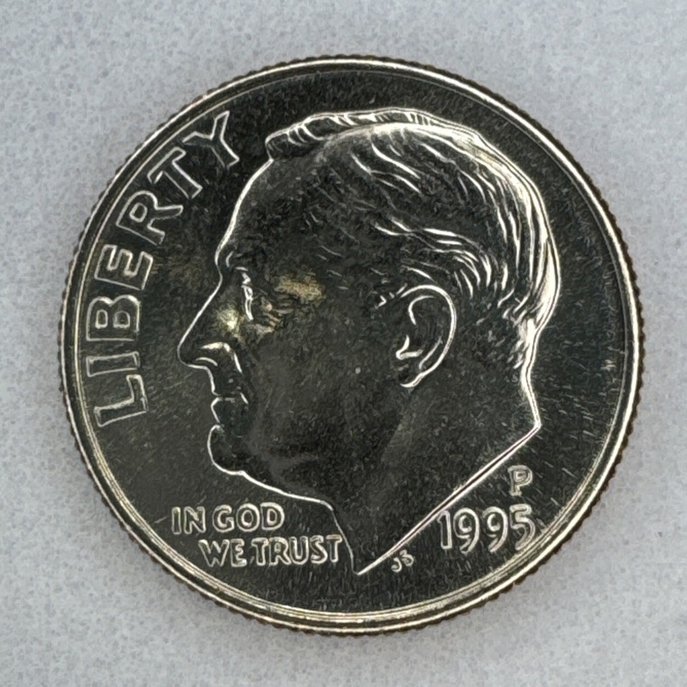 1995 P BU Roosevelt Dime US Coin From Bank Roll UNC